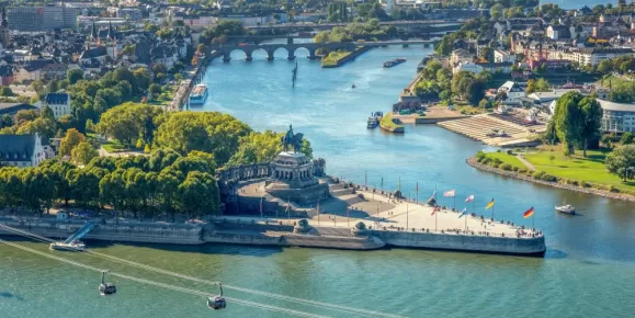 River through Koblenz Germany