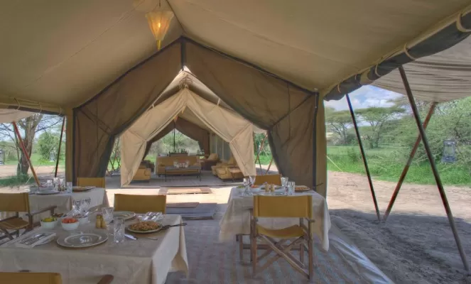 Tents at &Beyond Serengeti Under Canvas