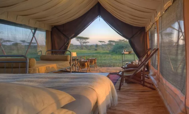 Tents at &Beyond Serengeti Under Canvas