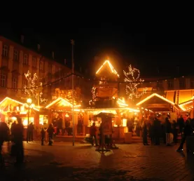 Christmas Market at night.