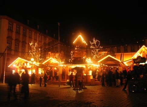 Christmas Market at night.