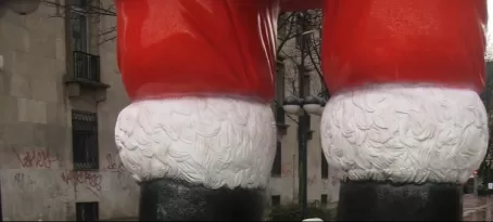 Santa at the Christmas market in Dortmund
