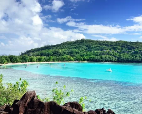 Lagoon in the Seychelles