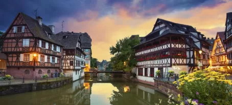 Strasbourg at dusk