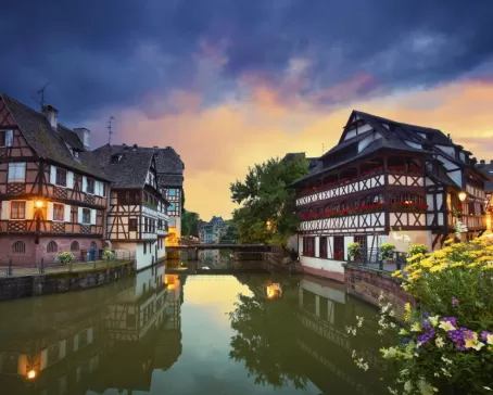 Strasbourg at dusk