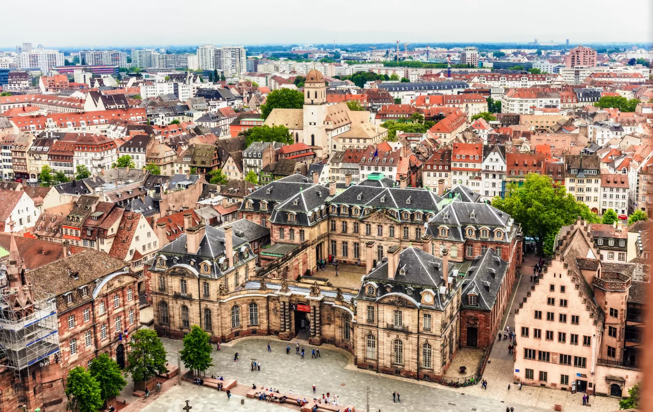 View of Strasbourg city