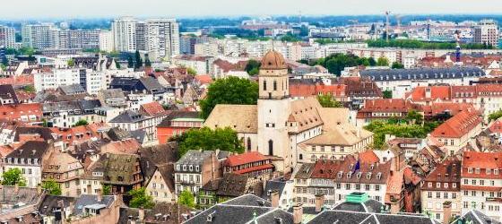 View of Strasbourg city