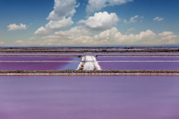 Salt Pond in Camargue, Southern Provence, France
