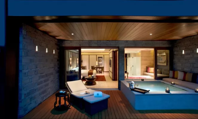 Room with balcony