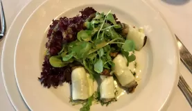 gourmet eggplant salad at Remota