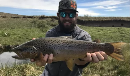 Matt and his beautiful brown trout