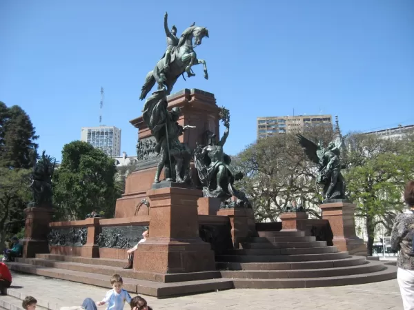 Statue in the middle of town