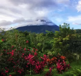 View of Mt Arenal from our room at Arenal Manoa
