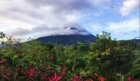 View of Mt Arenal from our room at Arenal Manoa
