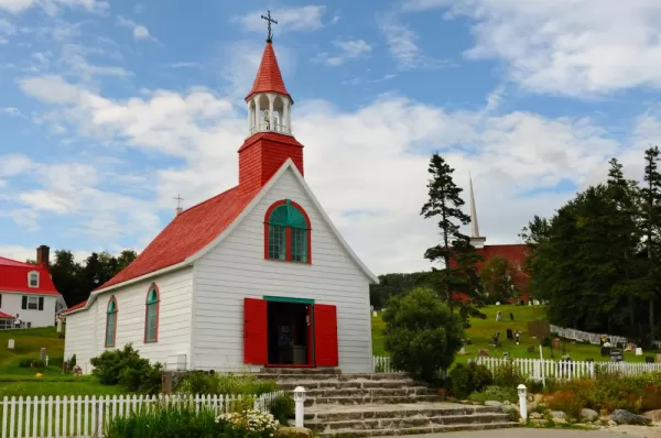 Tadoussac village church, Quebec