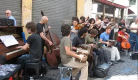Street musicians in Bueno Aires