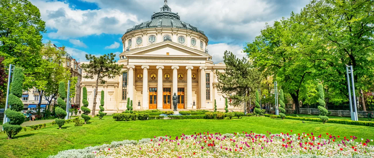 Romanian Athenaeum Of Bucharest, Romania