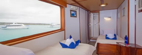 Beluga ship in the Galapagos