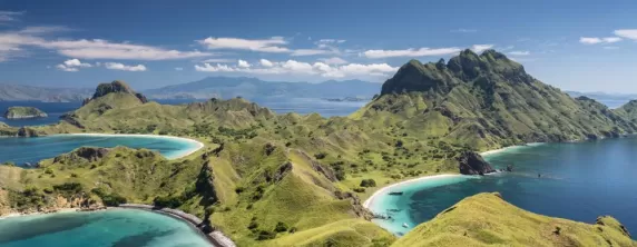 Mountain Range in Komodo National Park, Indonesia