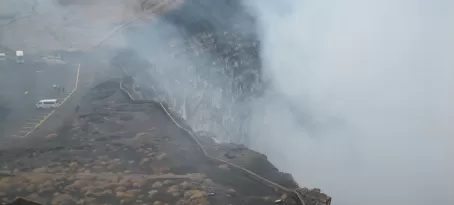 Masaya Volcano, look at all the sulfur!
