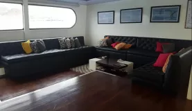 Living room aboard the Petrel