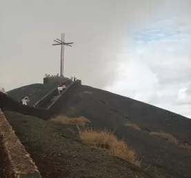 The cross overlooking Masaya Volcano