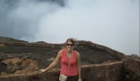 Me in front of the sulfur, I could barely breath!