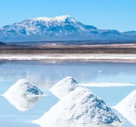 Salt lake Uyuni in Bolivia