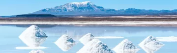 Salt lake Uyuni in Bolivia