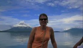 Ometepe Island in the background