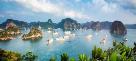 Ships in Halong Bay Vietnam