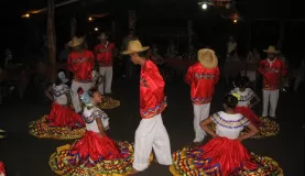 a music and dance show on Ometepe