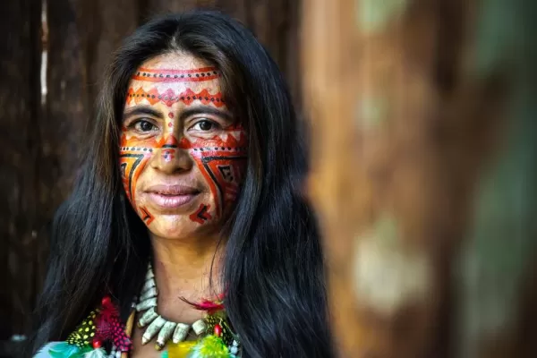 Portrait of an Indigenous Brazilian in the Amazon