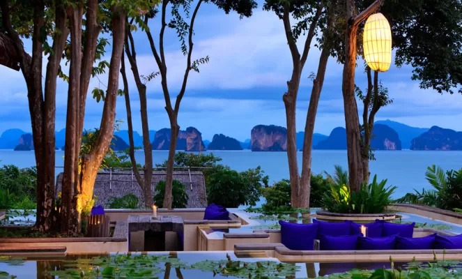 View from The Den at the Six Senses Yao Noi