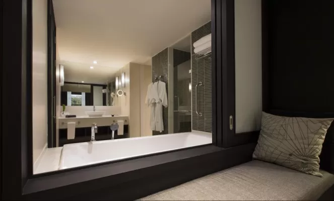 Grande Deluxe River View Bedroom at the Le Meridien Chiang Rai Resort