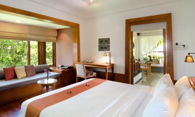Sala Villa Bedroom at the Nakamanda Resort & Spa
