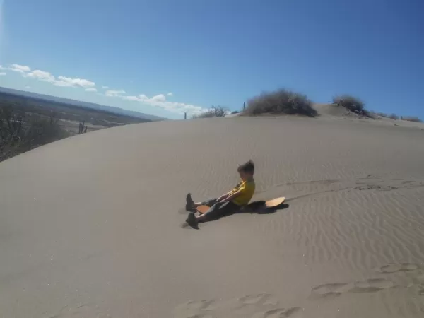 Sandboarding in Baja