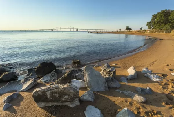 Chesapeake Bay Bridge in Early Morning