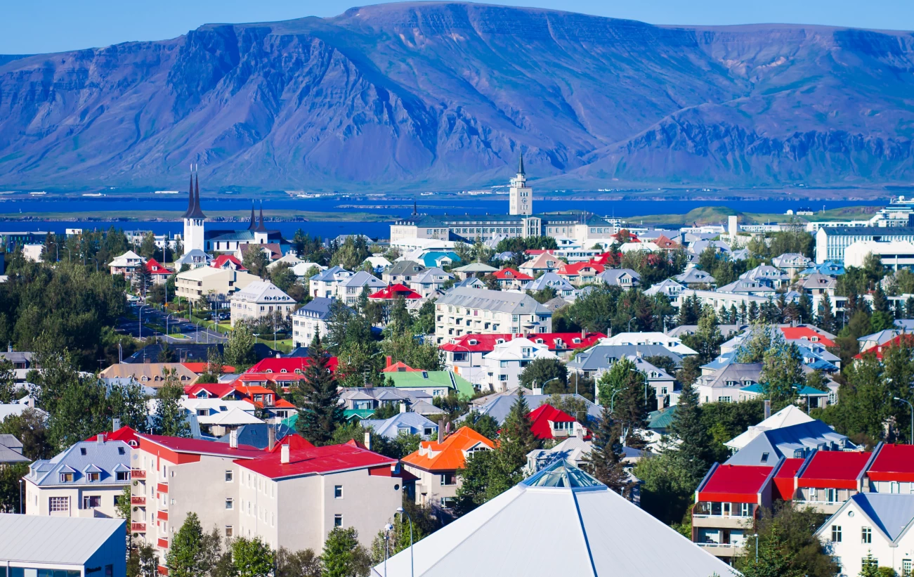 View of Reykjavik from the Church Tower