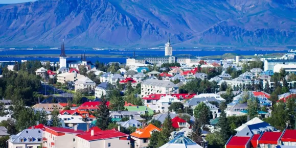 View of Reykjavik from the Church Tower
