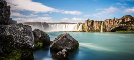 The amazing Godafoss Waterfall