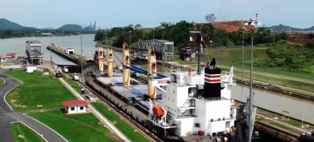 Ship in the Panama Canal