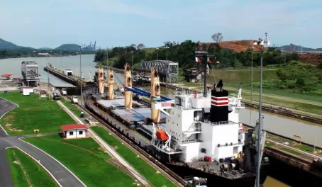 Ship in the Panama Canal