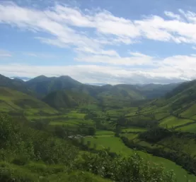 The Ecuador countryside