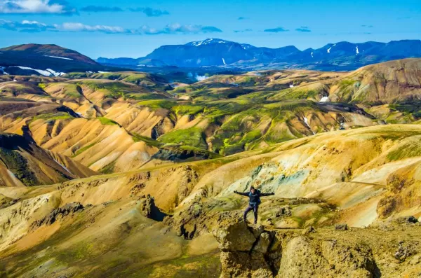 Amazing landscape in Landmannalaugar