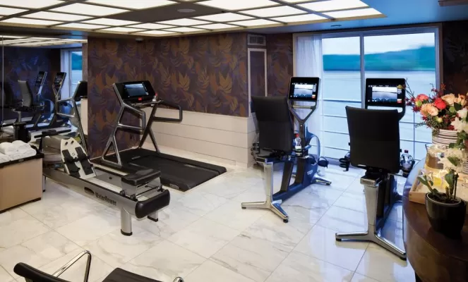 Fitness center on the MS Amaserena