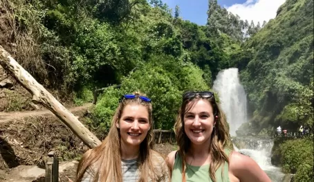 Hiking around Peguche Falls