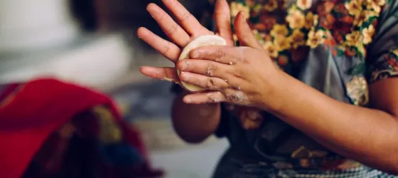 Making tortillas