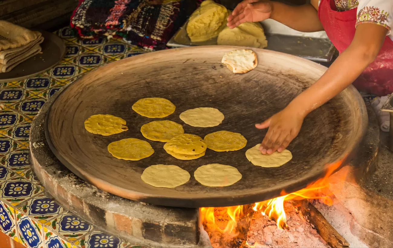 Cooking tortillas