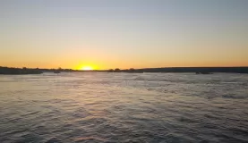 Sunset over the Zambezi River